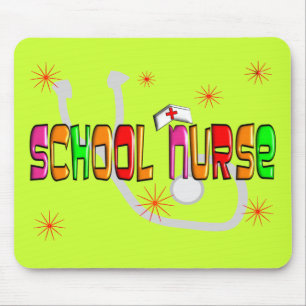 School Nurse Gifts & T-Shirts Mouse Mat