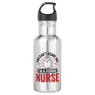 School Nurse Halloween Ghost Vintage Shirt Design_ 532 Ml Water Bottle