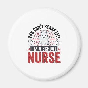 School Nurse Halloween Ghost Vintage Shirt Design_ Magnet