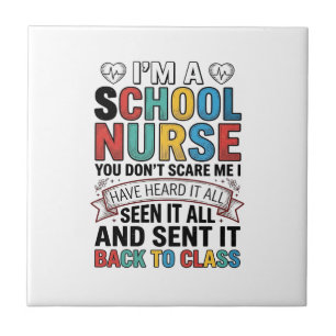 School Nurse Heard It All Funny Teacher Shirt Desi Tile
