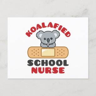 School Nurse Koala Koalafied Postcard