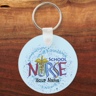 School Nurse Motto Keychain
