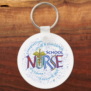 School Nurse Motto Keychain