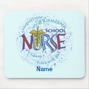 School Nurse Motto Mouse Mat