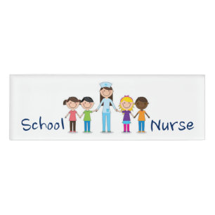 School Nurse Name Tag