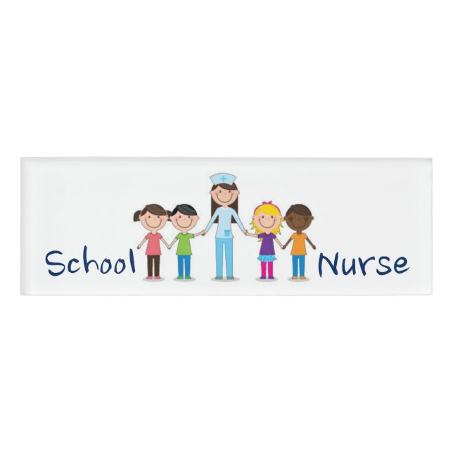 School Nurse Name Tag (Front)