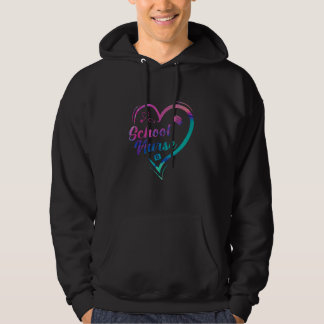 School Nurse Nurse Nursing Stethoscope Heart Graph Hoodie