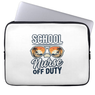 School Nurse Off Duty Vintage Sunglasses Shirt_1 Laptop Sleeve
