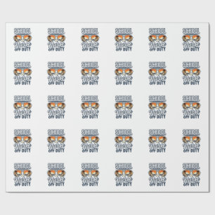 School Nurse Off Duty Vintage Sunglasses Shirt_1 Wrapping Paper