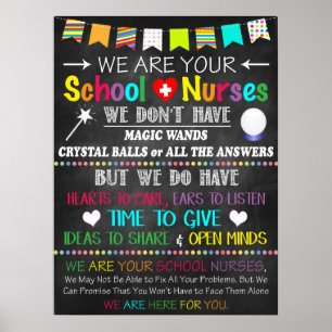 School Nurse Office Decor Poster