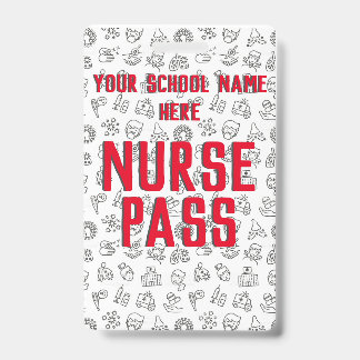 School Nurse Pass, Customisable ID Badge