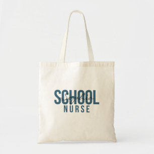 School Nurse Personalised Name Bold Typography Tote Bag