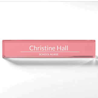school nurse personalised office name nameplate