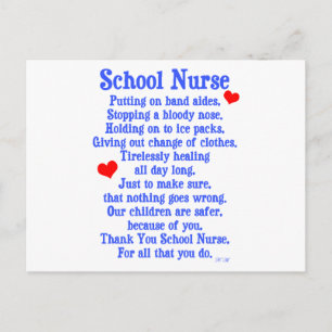 School Nurse Postcard