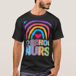 School Nurse Rainbow Nurse Week 2022 Back To Schoo T-Shirt