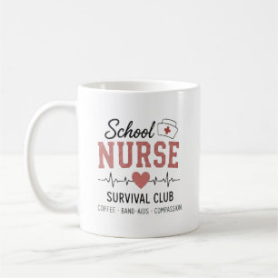 School Nurse Survival Club Coffee Mug
