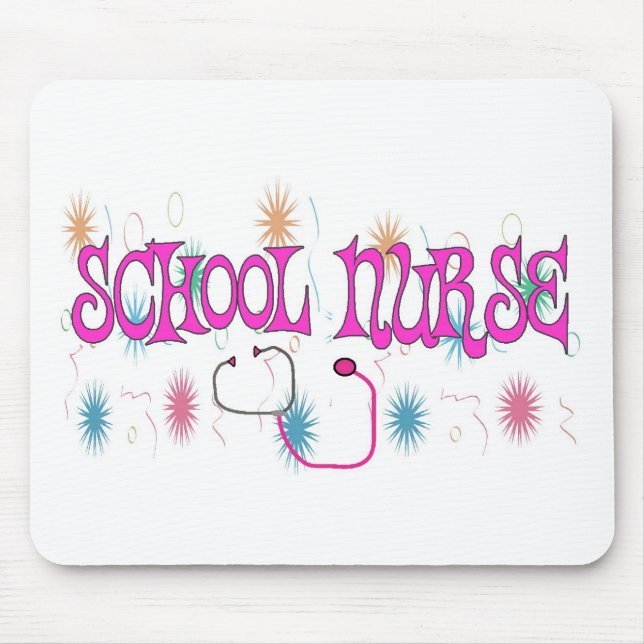 SCHOOL NURSE Unique Gifts Items Mouse Mat (Front)