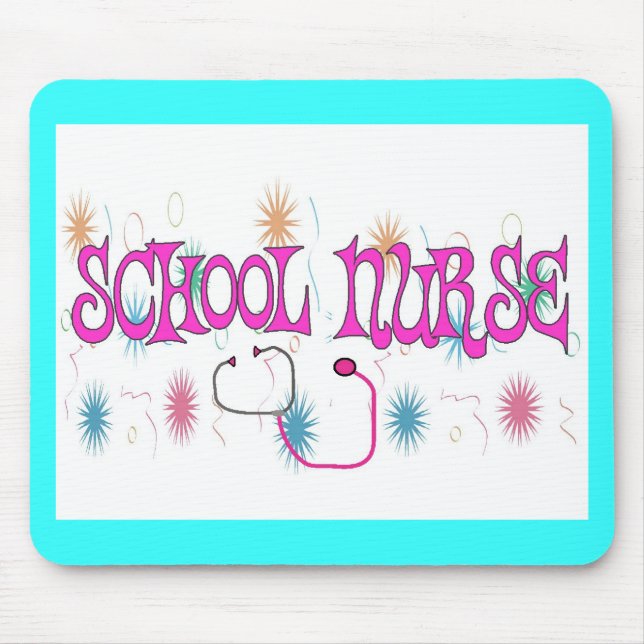 SCHOOL NURSE Unique Gifts Items Mouse Mat (Front)