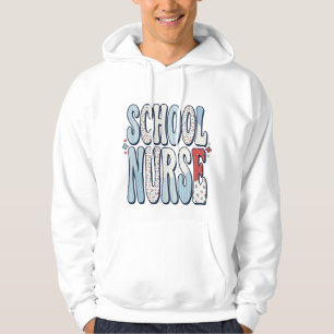School Nurse Vintage Floral Typography Shirt Desig
