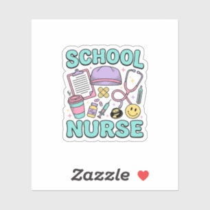 School Nurse Vintage Medical Collage Shirt Design_