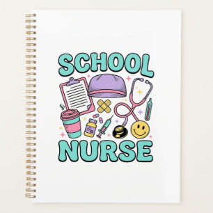 School Nurse Vintage Medical Collage Shirt Design_ Planner