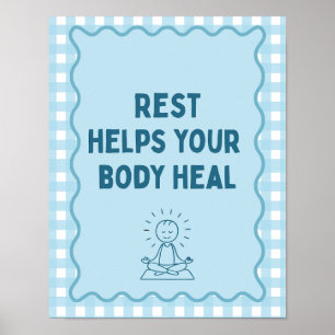 School Nurse Wellness Centre Office Poster