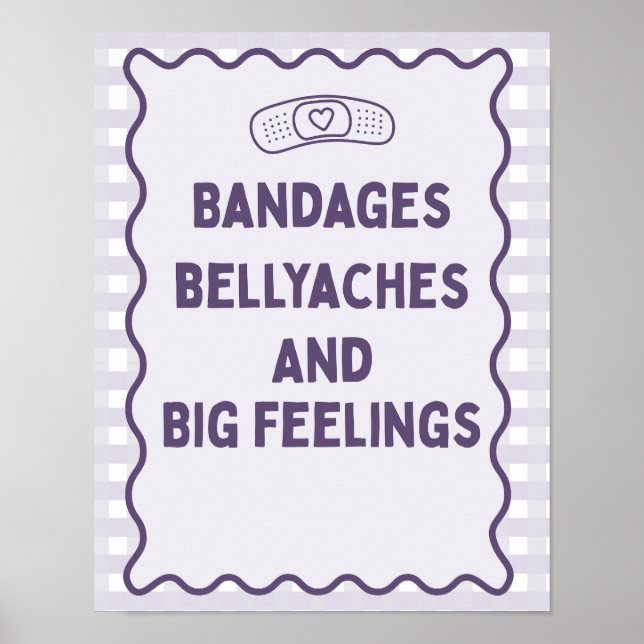 School Nurse's Office Supportive Trendy Poster (Front)