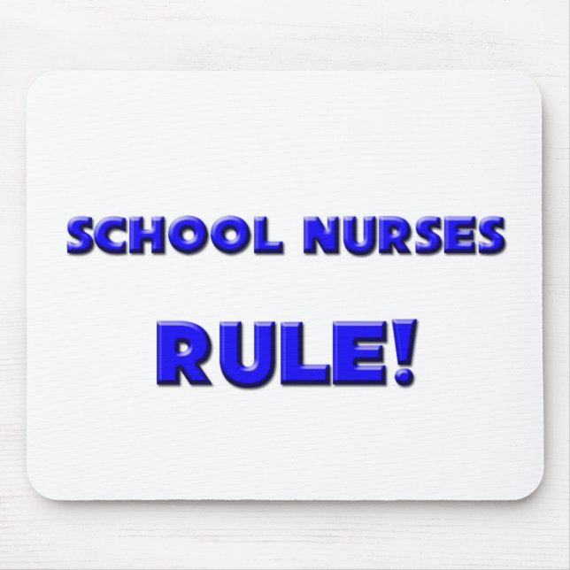 School Nurses Rule! Mouse Mat (Front)