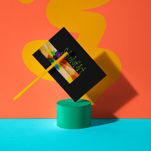 School Of Art Teacher Colourful Pencils Card