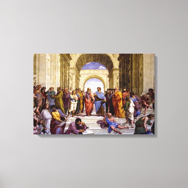School of Athens by Raphael Canvas Art Print (Front)