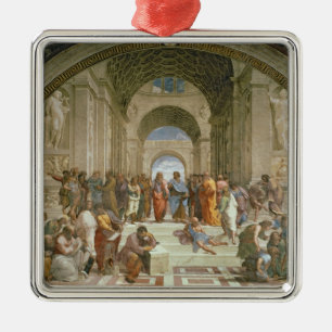 School of Athens, from the Stanza della Metal Tree Decoration