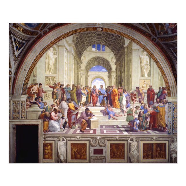 School of Athens, from the Stanza della Segnatura Photo Print (Front)