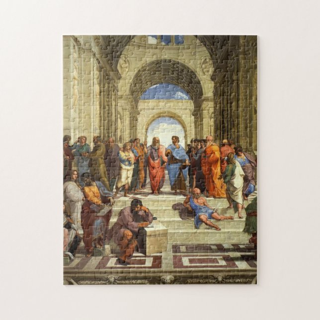 School Of Athens Painting Jigsaw Puzzle (Vertical)
