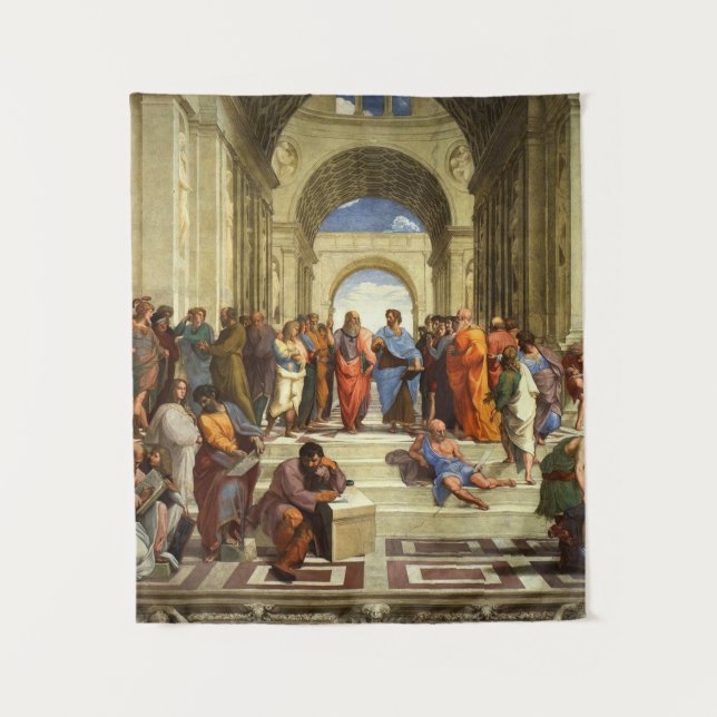 School Of Athens Painting Tapestry (Front)