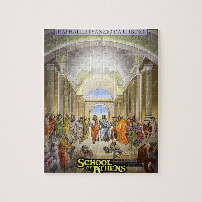 School of Athens Puzzle (Vertical)