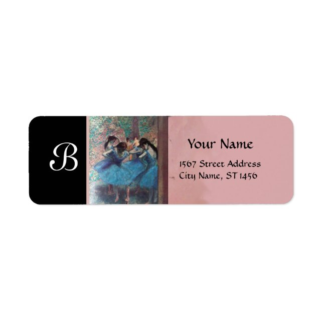 SCHOOL OF DANCE /BALLERINA BALLET DANCER MONOGRAM (Front)