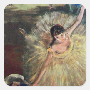 SCHOOL OF DANCE / BALLERINA  BALLET DANCER SQUARE STICKER