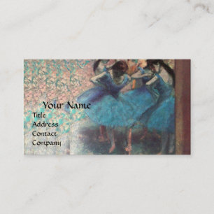 SCHOOL OF DANCE /BALLERINA  BALLET DANCERS IN BLUE BUSINESS CARD