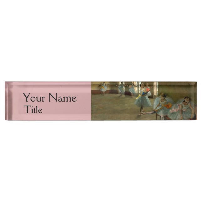 SCHOOL OF DANCE /BALLERINA  BALLET DANCERS IN BLUE NAMEPLATE (Front)