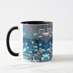 School of Fish in Ocean Rocks Mug for Dad