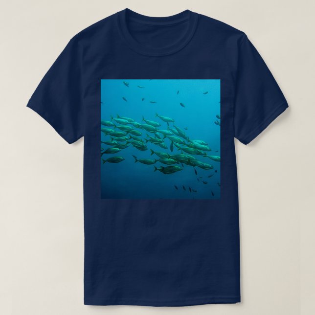 School of Fish in Ocean T-Shirt (Design Front)