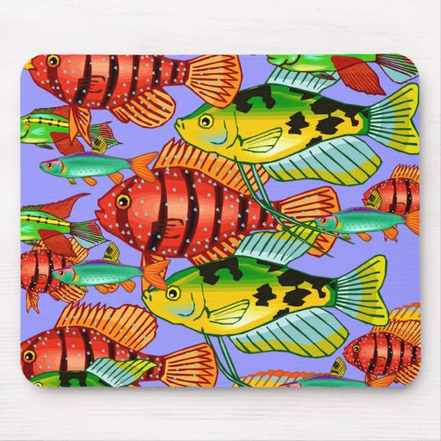 SCHOOL OF FISH MOUSE MAT (Front)