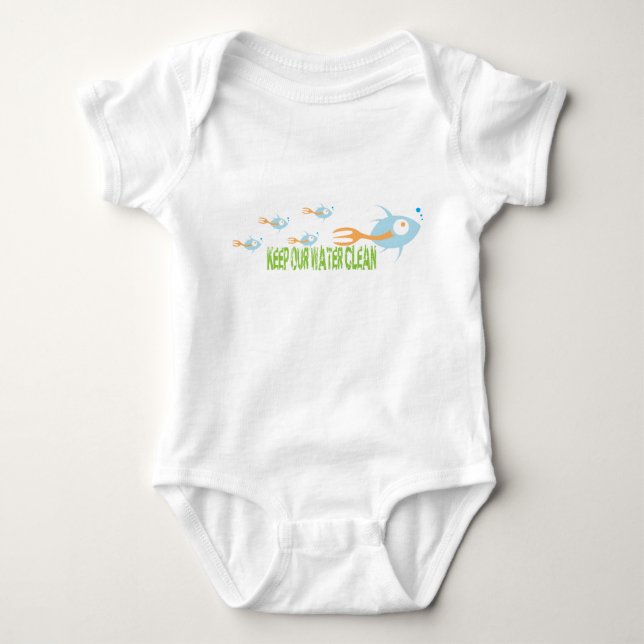 School of Fish Organic Planet Kid's Shirts (Front)