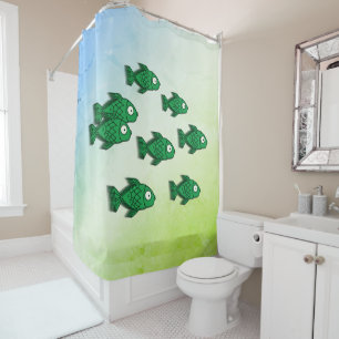 School of Fish Shower Curtain