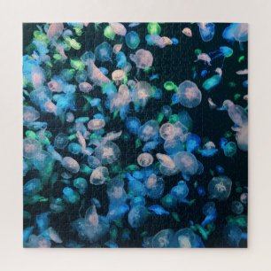 School of Jellyfish, Glow in the Dark Jigsaw Puzzle