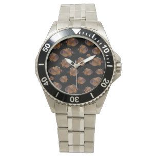 School Of Leather Jacket Fish, Mens Wristwatch