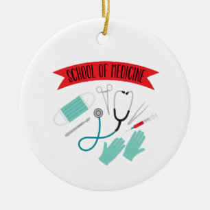 School Of Medicine Ceramic Tree Decoration