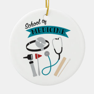 School Of Medicine Ceramic Tree Decoration