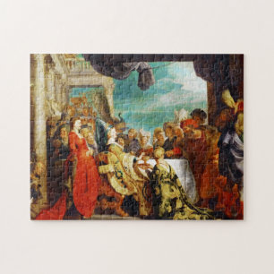 School of Rubens - Alboin and Rosamunde Peter Paul Jigsaw Puzzle