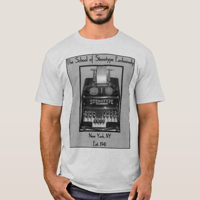 School of Stenotype Exclusively T-Shirt (Front)